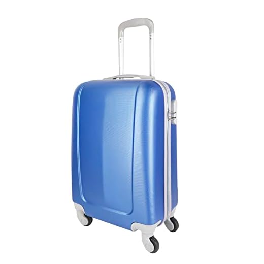 MERCURY TEXTIL - Maleta pequeña para Cabina rígida 4 Ruedas 360º Gira Equipaje de Mano (Azul)