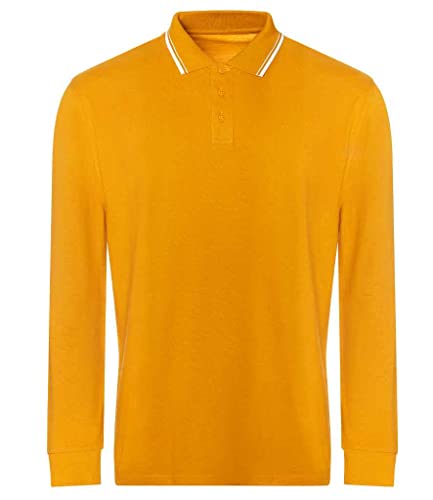 Polo chemise COOZO hommes long manche confortable anti-déformation