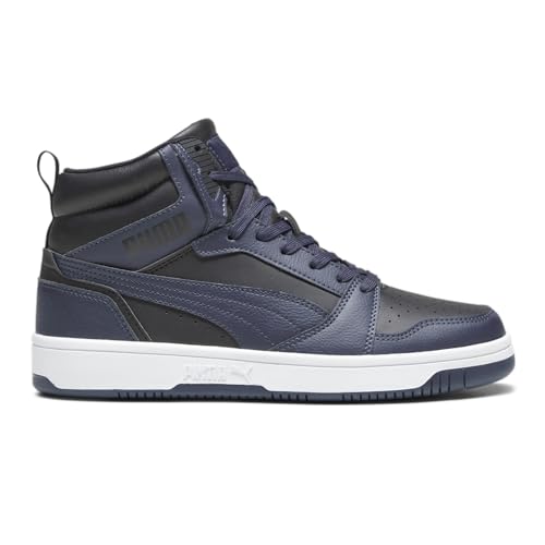 Image of PUMA Mens Rebound High Top Sneaker Casual Shoes, Puma Black-puma Navy-puma White, 9 US