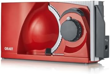GRAEF MYtiny MT1003 Klappbarer Allesschneider, Made in Germany, Vollmetall | Brotschneidemaschine klappbar, Wellenschliffmesser Ø170 mm, Schnittstärke 0-15 mm, 170 W, Kompaktes Des