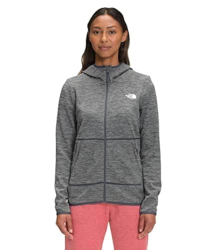 THE NORTH FACE Women's Canyonlands Full Zip Hooded Sweatshirt (Standard and Plus Size), TNF Medium Grey Heather-NPF, Small