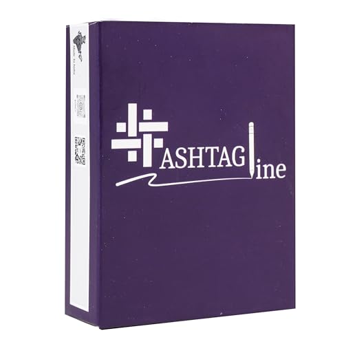 Image of Hashtagline Card Game - Guess the Brand Tagline Party Game | For Kids, Teens & Adults, Family Trivia Game, 2-8 Players, Age 7+, Birthday Gift, Return Gift & Indoor Fun