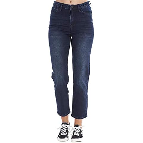 ChicWhisper Ladies Stretch Mid Rise Denim Jeans Cover
