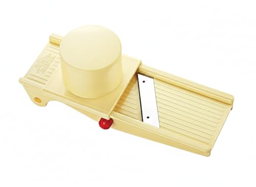 Image of Ace All-Time Vegetable & Dry Fruit Slicer - 420J2 Stainless Steel Blade (54-55 HRC), Heavy Duty ABS Body, Manual Kitchen Slicer with 8-Inch Tray & Holder Cup