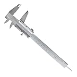 【Material】Estructura de acero inoxidable finamente pulida con calibre digital con rodillo moleteado y tornillo de bloqueo para garantizar suavidad y posición precisa durante el uso. Con proceso endurecido, no se oxida, es más duradero y tiene una vida útil más larga. Estos calibradores profesionales están muy pulidos y no cortarán a personas ni a objetos.