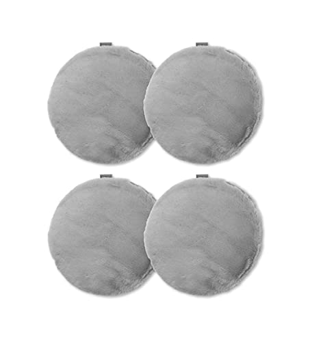 Jilda-Tex 4er-Set Deluxe Plüsch Stuhlkissen