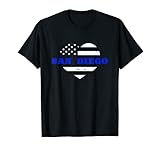 Photo Gallery sottile blu linea cuore san diego polizia ufficiale california maglietta Photo Gallery sottile blu linea cuore san diego polizia ufficiale california maglietta