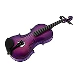 Violineninstrumente Lila Anfängergeige Für Erwachsene Für Üben Aus Holz(3/4)