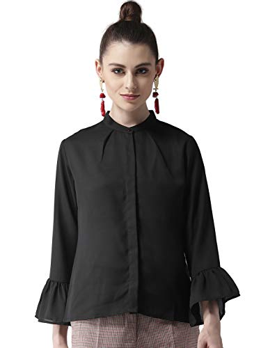 Image of Style Quotient Women Red Regular Fit Solid Casual Shirt-RED