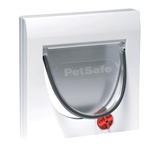 PetSafe Rosewood 14536 Staywell 900 Katzenklappe mit 4-Wege-Drehverschluss, weiß - Serie 4