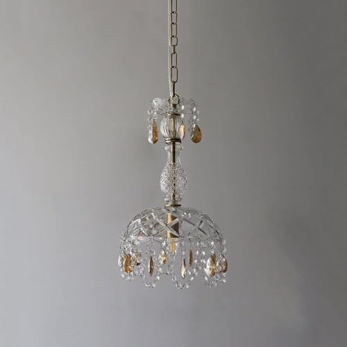 Lustre réglable en cristal pour illuminer une chambre à coucher ou un café chaleureux