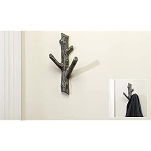 Giftcraft cast iron tree branch wall hook small  urban country home decor