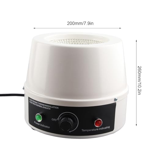 Manto de Calefacción Eléctrica 500 Ml/1000ml Termopar Batidora Magnética de la Batidora de la Chaqueta Termostática Control de Temperatura para Laboratorios (1000 ml EU enchufe