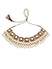 DENMOUS Gold-Plated White & Pink Kundan-Studded Beaded Meenakari Sustainable Jewellery Set-DMZ-1595 #2