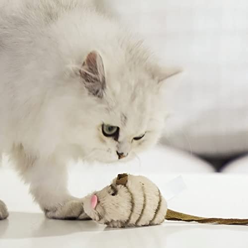 yeacher Gigwi Cat Toy Squeak Cat Toys Interativo Squeaking Mouse Cat Toy Melody Chaser Jogar Squeak