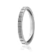 ROQ Silicone Wedding Ring for Women, Single Thin Stackable Silicone Rubber Wedding Bands Lines - Silver - Size 5