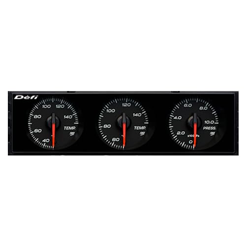 Amazon | デフィ(Defi) 日本精機 DIN Gauge Style98 Hommage BK 