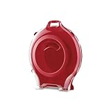 Latching Nesting Wreath Box - Red 24' Size Storage Bin for Safeguarding Seasonal Wreaths & Holiday Décor