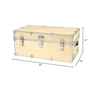 Rhino Trunk & Case Rhino Trunk and Case Rhino Naked Large Trunk with Wheels, 32"X18"X14", Brown Rhino Trunk Case Rhino Trunk and Case Rhino Naked Large Trunk with Wheels 32X18X14 Brown