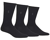 Weiches Baumwollmischgewebe Polo Ralph Lauren 3-Pack Dress Socks