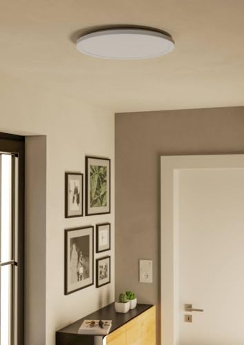 Eglo Connect.z Smart Home LED Bathroom Ceiling Light Rovito-Z, ZigBee, app and Alexa Voice Control, Warm White-Cold White - Image 4