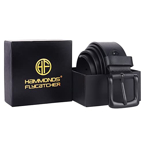 HAMMONDS FLYCATCHER Genuine Leather Belt for Men - Perfect for Formal and Casual Wear - Adjustable Waistband up to 46 Inches - Autolock Belt for Formal and Casual Wear