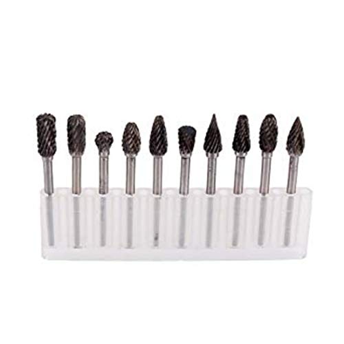 Image of DIY Crafts Design No # 3, Pack of 10 Pcs, 10x - Rotary File Electric Grinding Polishing Head Engraving Wo (Design No # 3, Pack of 10 Pcs)