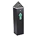 SMOKERS OASIS Cigarette Receptacle, 1-3/4 gal., Black