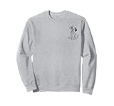 19DNDL00015A-001 Patch Disney 101 Dalmatiens sur la poitrine gauche Sweatshirt