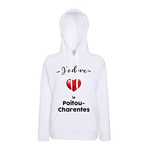 Sweat J'adore Le Poitou Charentes idéal pour flâner dans les rues de Poitiers