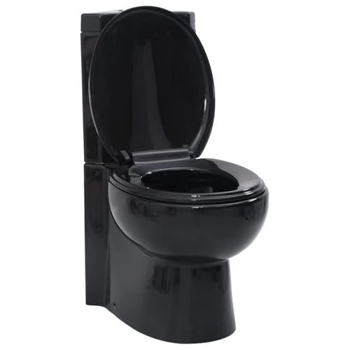 ShGaxin Keramik WC Toilette Ecke Schwarz