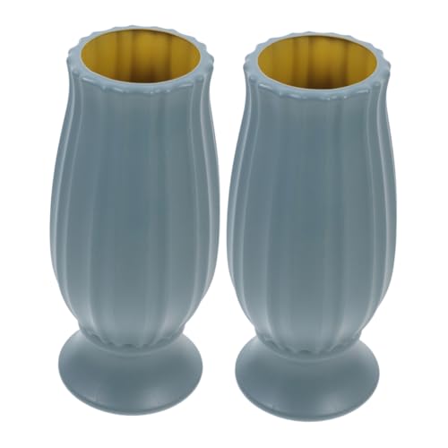 UKCOCO 2piezas Jarrón Funerario De Unidades Florero Cementerio Flores Artificiales Soporte Floral Decoración De Tumbas