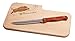 Produktbild Brotzeitbrett mit Messer I Vesperbrett für Jäger Waidmannsheil I 25,5x14,5x1,3cm