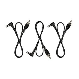 17.5" inch length of flexible cable between connectors. The overall length tip to tip is about 20" inches Qty (3) DC Barrel fits the 5.5mm x 2.1mm "standard" effects pedal jack. Compatible with CIOKS and EVENTIDE Power Supplies. May not work with oth...
