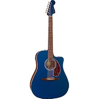 Fender Redondo Player WN Lake Placid Blue – Guitare Acoustique - Les Beatles, Paul McCartney, John Lennon, RIngo Starr, George Harrison Fender Redondo Player WN Lake Placid Blue - Guitare Acoustique – Image 5