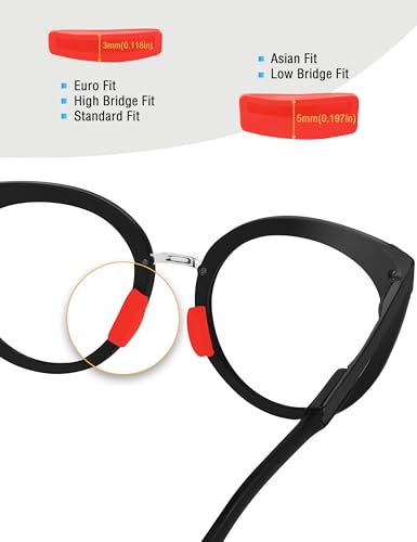 Image of Bowyer 1 Pair Replacement NosePads Compatible with Oakley Frogskins Range /Frogskins Range XL /Top Knot /HSTN /Wildrye /Sielo