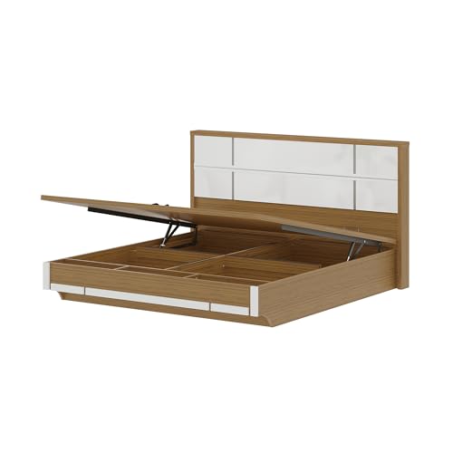 Image of Wakefit Arca King Engineered Wood Bed with Hydraulic Storage
