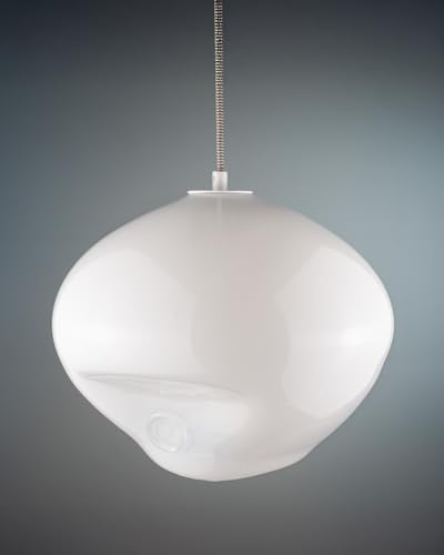 Pendentif lampe MEDUSE snow white lustre suspension plafond blanche