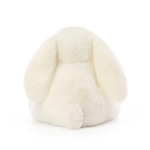 Apricot Lamb Toys Plush Cream Bunny Rabbit Stuffed Animal with Fluffy Soft Ears (Cream Bunny, 8 Inches)