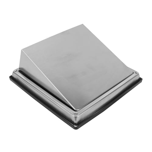 Couvercle d'évacuation de sécheuse 150mm en acier inoxydable avec grille extérieure - 6