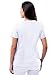 Adar Uniforms, Pro Scrubs for Women - Elevated V-Neck Scrub Top - P4212 - White - XS