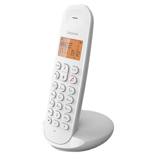 Logicom ILOA 150 Téléphone Fixe sans Fil sans Répondeur - Solo - Téléphones analogiques et dect - Blanc