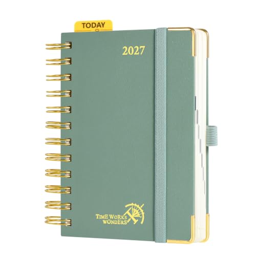 POPRUN 2027 Daily Planner One Page Per Day, 4.25" x 6.25" Small Calendar