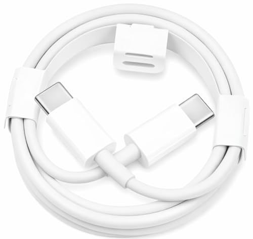 Image of AINE 45W USB Type C To C PD Charging Cable (White) | Compatible for Pixel 10 Pro XL /10 /10a /9 Pro /9a /8 Pro /8 /7 Pro /7 /7A /6 Pro /6 /6a /5, Laptop /Tablet | Original Superfast Charge