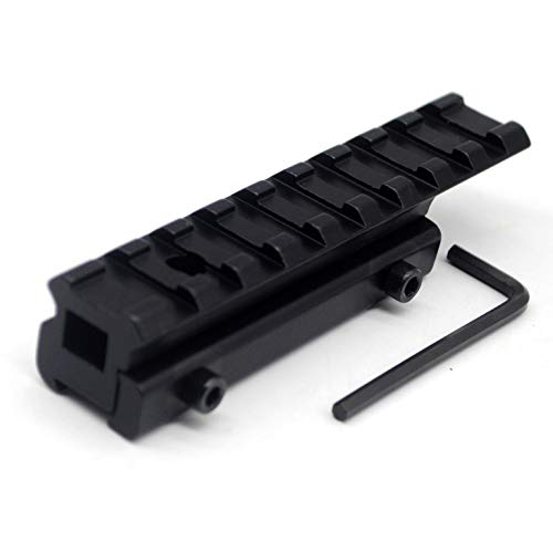 Trirock New Tactical 9 Slots Dovetail Weaver Picatinny Rail Adapter Extend 11mm to 20mm Scope Mount Riser