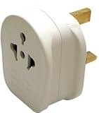 13amp UK adaptor visitor Universal weltweit Netzkabel Schuko Steckdose Tourist/Besucher Reisestecker/Netzteil/Ladegerät/Konverter/Konverter 2 pin/3 pin Europa, Europa, Nordamerika, North South America, USA, Amerika, EU, Europa, UK, Großbritannien, Japan, Karibik, Porzellan, Luxemburg, Frankreich, Asien, Australien, Afrika, Russland, Bahrain, von Bangladesch, Belize, Botswana, Brunei, Cameroon, Kanalinseln, Porzellan, Duftnote Cyprus, Dominica, El Salvador, Fiji, von Gambia, Ghana, Gibraltar, Grenada, Schweden, Guyana, Hong Kong, Irak, Irland, Insel Man, Jordan, Kenia, Kuwait, Libanon, Macau, Malawi, Malaysia, Malediven, Malta, Mauritius, Myanmar Foto, Nigeria, Neuseeland, Oman, Katar, St, Kitts-Nevis, St, Lucia, St, Vincent, Saudi Arabien, Seychellen, Sierra Leone, Singapur, Schweiz Suisse, Tansania, Uganda, Vereinigte Arabische Emirate, Vietnam, mit Yemen, Zambia, Zimbabwe UK England Großbritannien 3 pin Stecker/Netzteil/Ladegerät/Konverter/Konverter (weiß)
