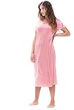 nachthemd mit knopfleiste xxl  Mey Night Serie Leandra Damen Nachthemden Rosa XXL