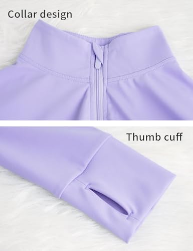 Girls Stand Collar Zipper Elastic Slim Coat, High Waist Flare Pants, Kids Athletic Yoga Dance Gym Set3