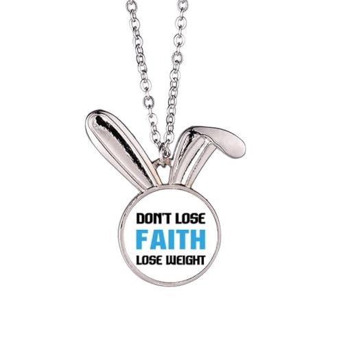 Collier lapin Lose Weight en style Art déco avec pendentif original