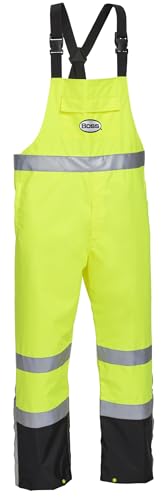 Boss Unisex High Visibility ANSI Class III Rain Suit Jacket and Bib, Water Resistant4